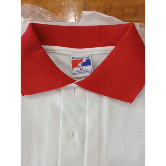 Vtg NOS Mac Tools Racing Polo Shirt S/Med By Swingster USA W/Orignal Sticker Tag - Picture 2 of 3